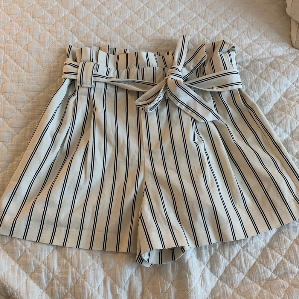 Zara striped shorts